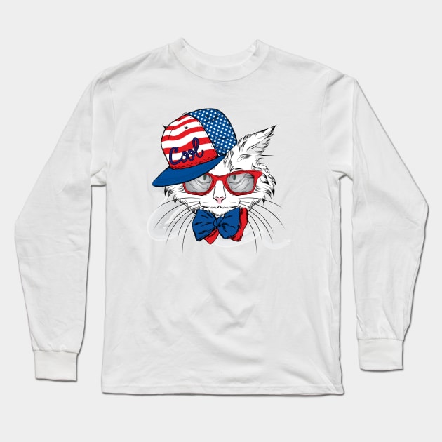 Cool Cat Long Sleeve T-Shirt by You ND Me